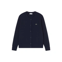 Кардиган LACOSTE из кашемира, темно-синий, Цвет: темно-синий, Размер: 32 | Китай.рф