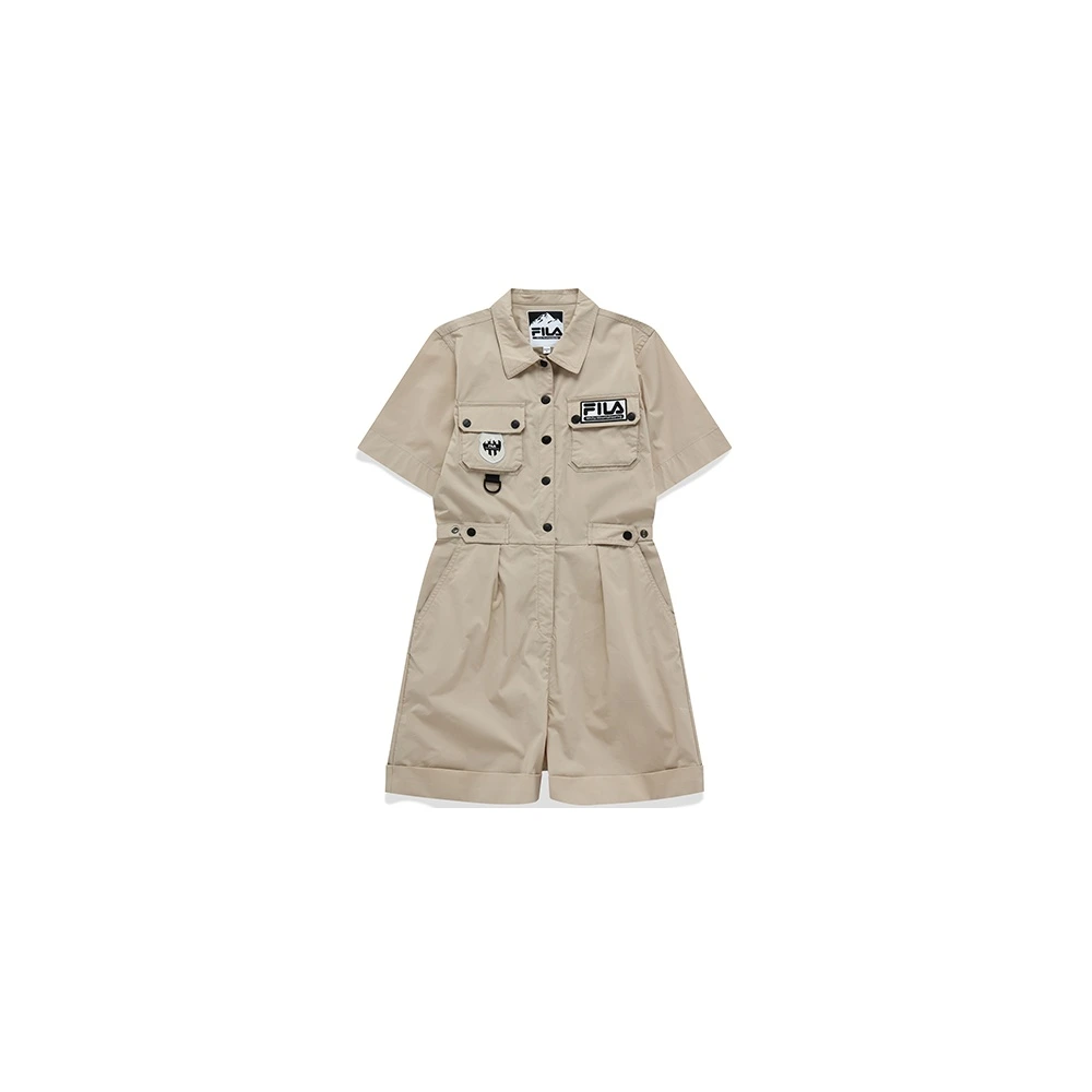 FILA FUSION x White Mountaineering Комбинезон Золотистый Абрикос, Цвет: Абрикосовый, Размер: XS | Китай.рф