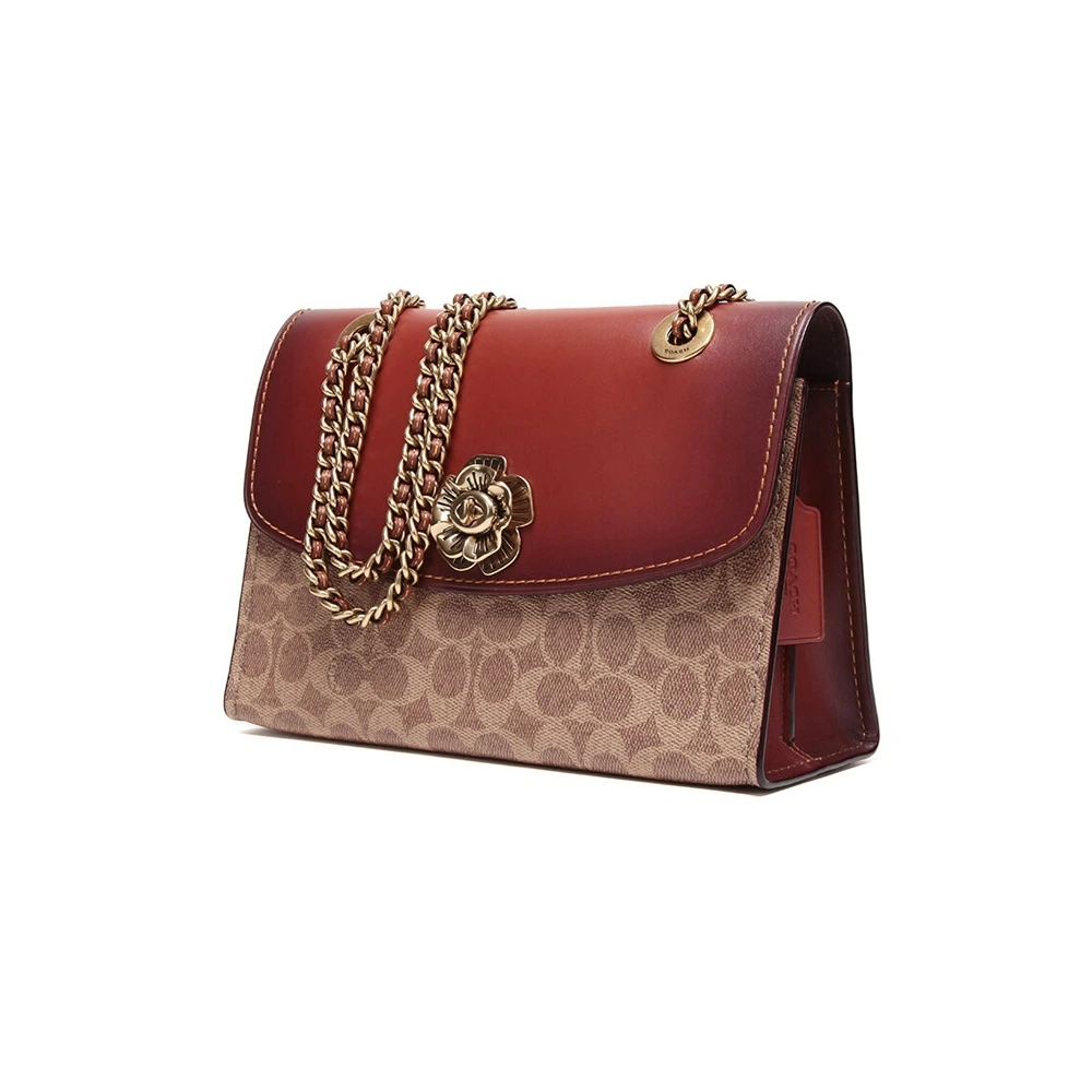COACH Parker 26 Сумка с цепочкой: Цветочный шик и стиль, Характеристики: Базовая комплектация (сумка + пыльник) | Китай.рф