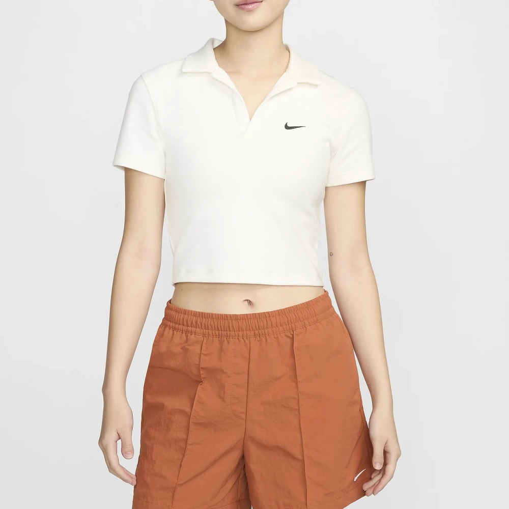 Элегантное белое поло Nike с логотипом для женщин, Цвет: Белый, Размер: XL | Китай.рф