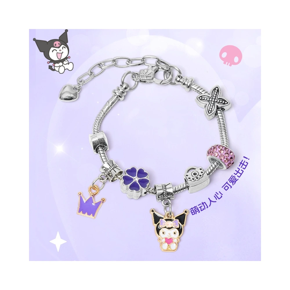 Милые браслеты Sanrio с любимыми персонажами, Характеристика: Браслет Куромэ (фиолетовый) | Китай.рф