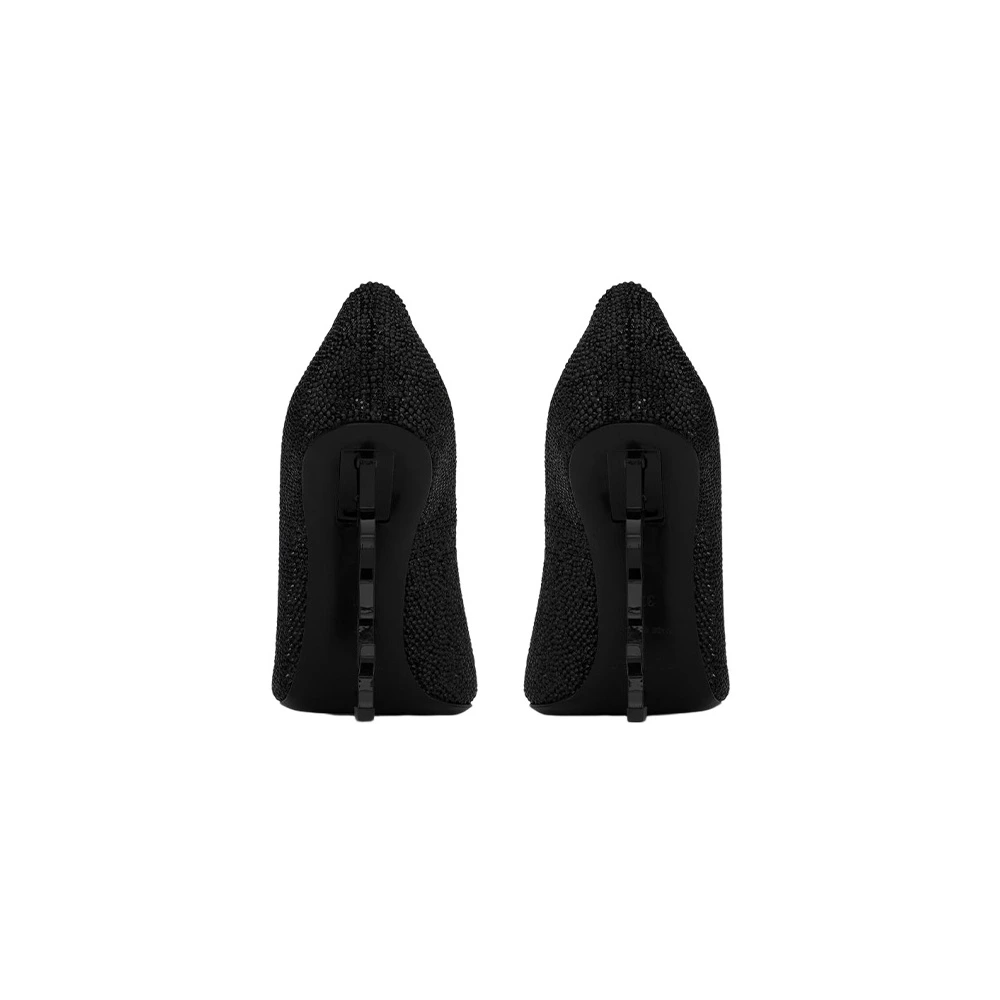 Элегантные туфли SAINT LAURENT на каблуке с камнями, Размер: 34, Издание: С оригинальной коробкой для обуви | Китай.рф