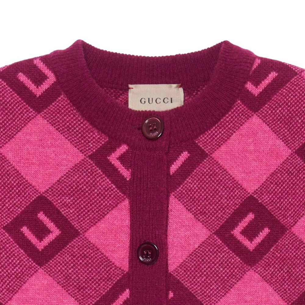 GUCCI Вязаный Кардиган Розовый Детский – Итальянская Роскошь для Вашей Принцессы, Цвет: розовый, Размер: 8 | Китай.рф