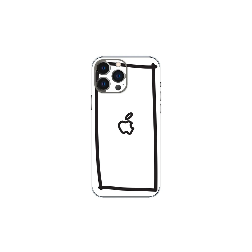SkinAT: Защитная пленка для iPhone 13/14 с дизайном грубые линии, Цвет: толстые линии, Модель: iPhone 13 | Китай.рф