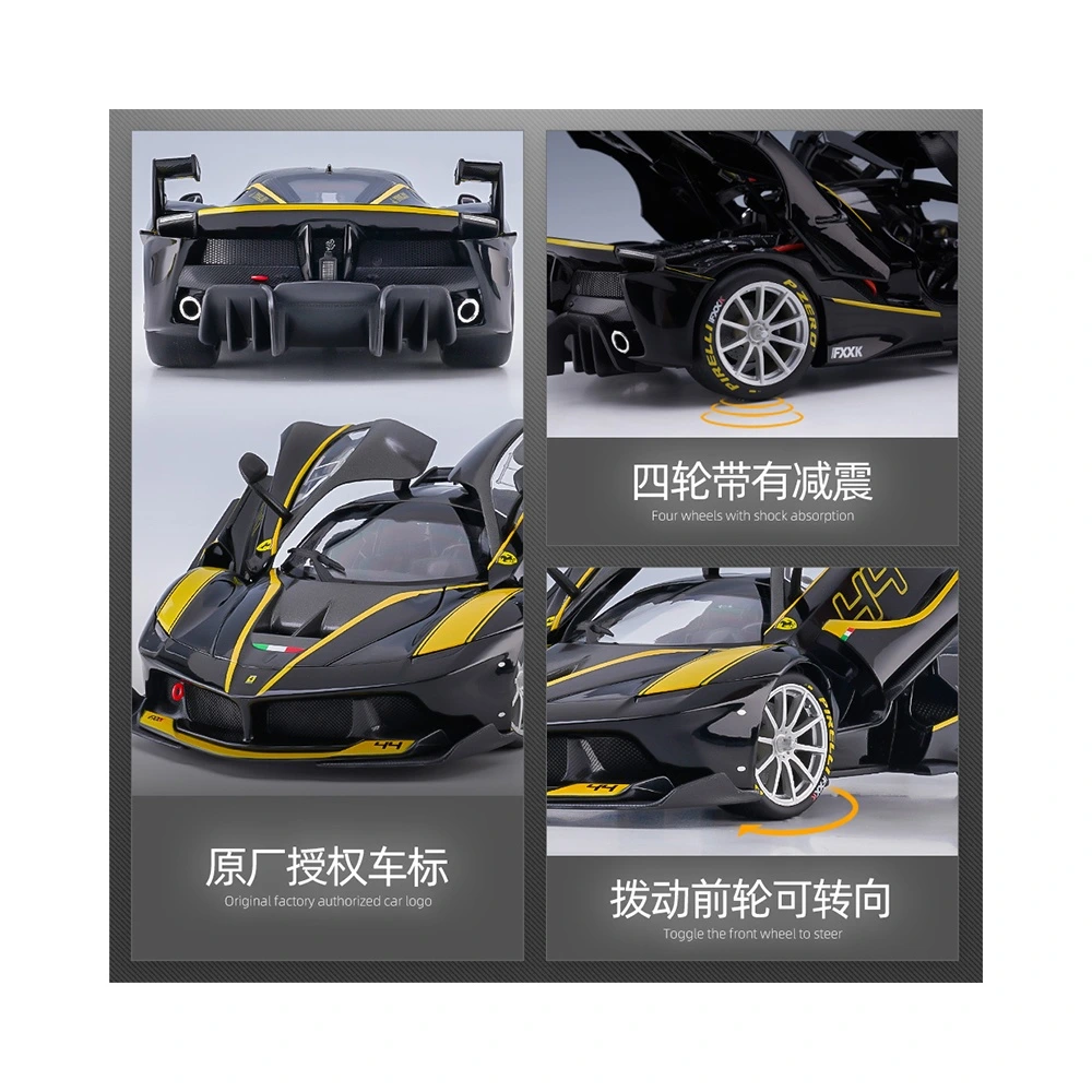 BBurago Ferrari 1:18 – коллекционная модель, Цвет: FXXK#44 твердый переплет, черный 16907 | Китай.рф