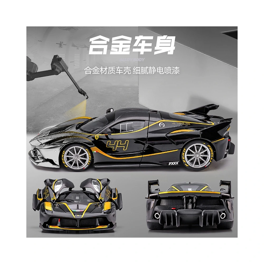 BBurago Ferrari 1:18 – коллекционная модель, Цвет: FXXK#44 твердый переплет, черный 16907 | Китай.рф