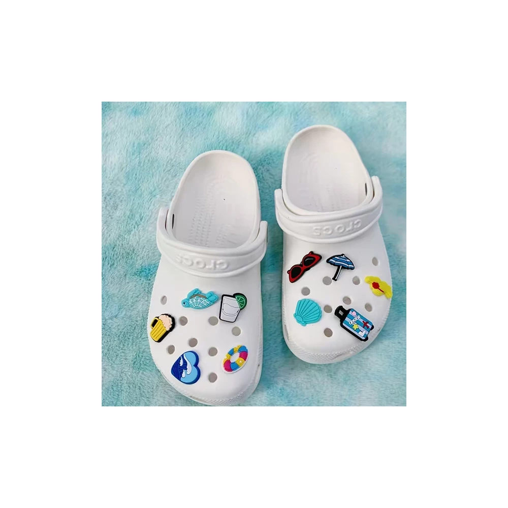 Морской бриз для твоих Crocs: Набор украшений US8ACC, Набор: Мягкая резиновая обувь Island Travel, 10 штук, Характеристика: Единый размер | Китай.рф