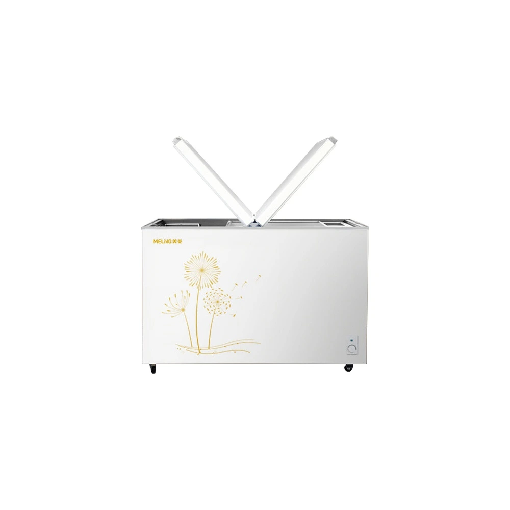 MELING Двухкамерный морозильный ларь 278л с энергонезависимостью, Цвет: Белый | Китай.рф