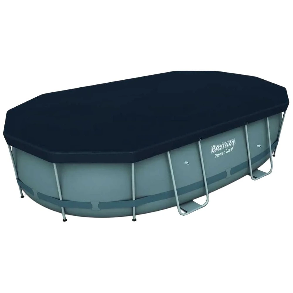 Каркасный бассейн BESTWAY 488x305x107 см - серый оазис у вас дома!, Цвет: серый, Размер: 488x305x107cm | Китай.рф