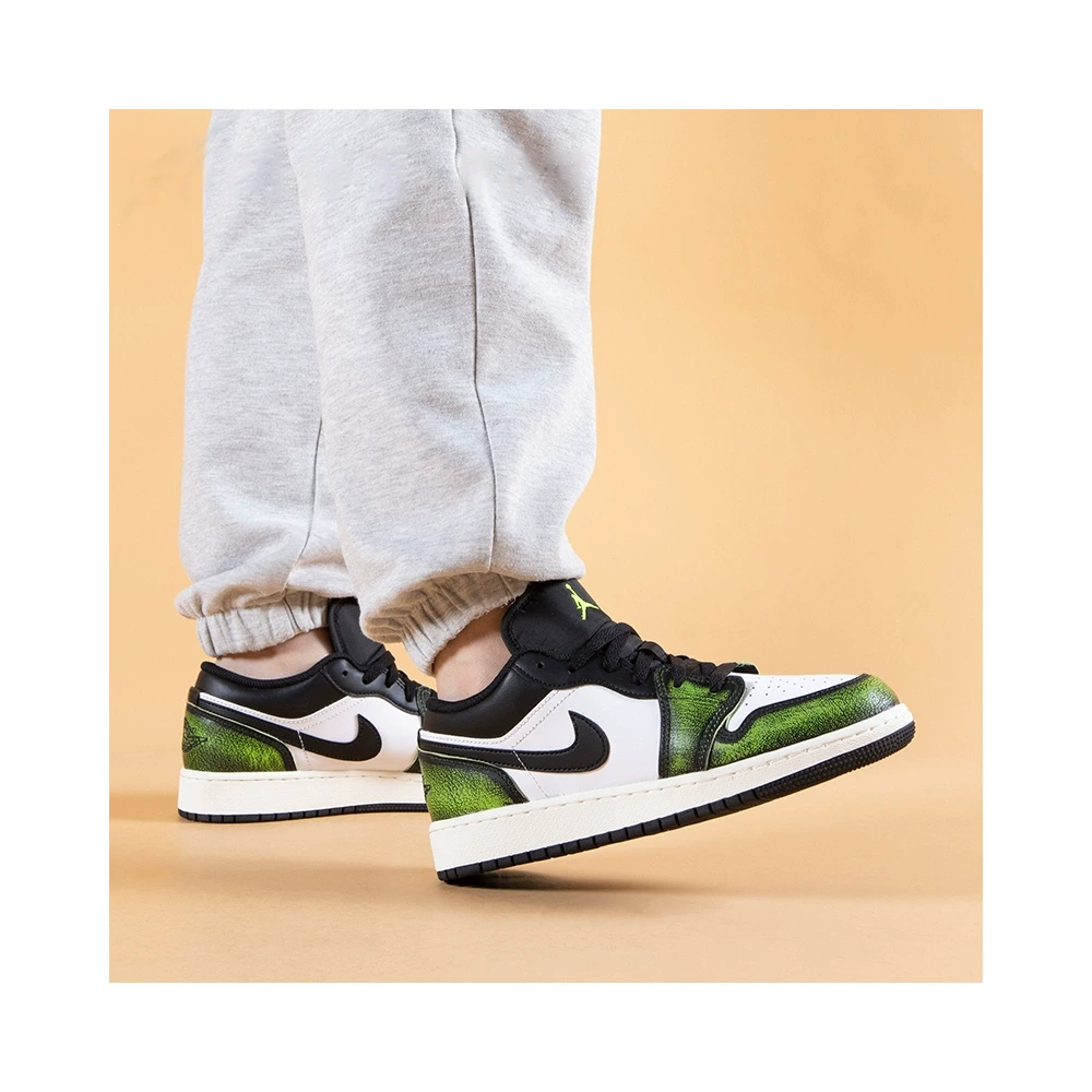 Air Jordan 1 Low SE Бело-зеленые Баскетбольные Кроссовки, Размер: 35.5 | Китай.рф