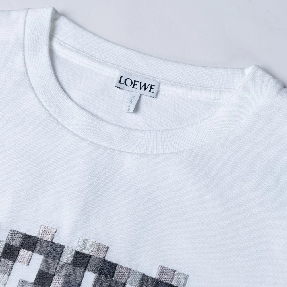 Loewe SS23 Футболка с Логотипом: Элегантность в Простоте, Цвет: Белый, Размер: M | Китай.рф