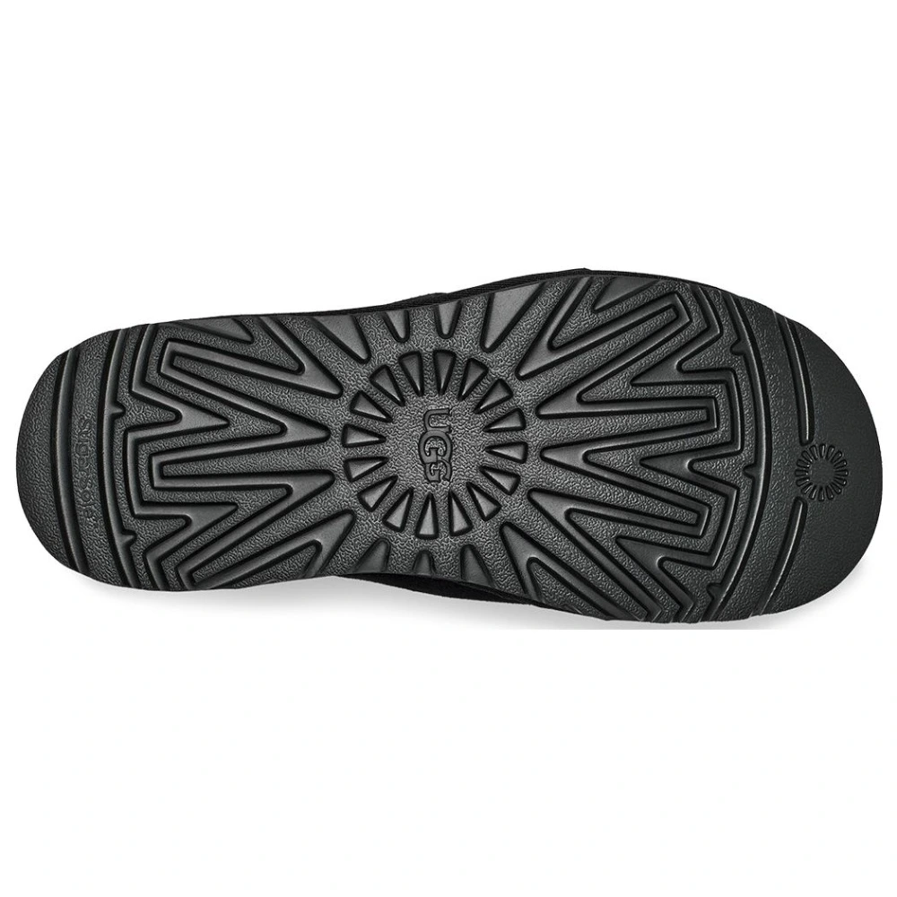 UGG Сланцы Goldencoast Strap Slide мужские черные из натуральной кожи, Цвет: черный, Размер: 40 | Китай.рф