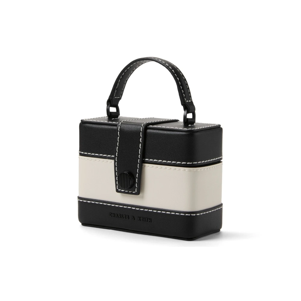 CHARLES&KEITH Сумка-бокс мини с цепочкой Multi/Mocha/Beige, Цвет: мульти-комбинированный | Китай.рф