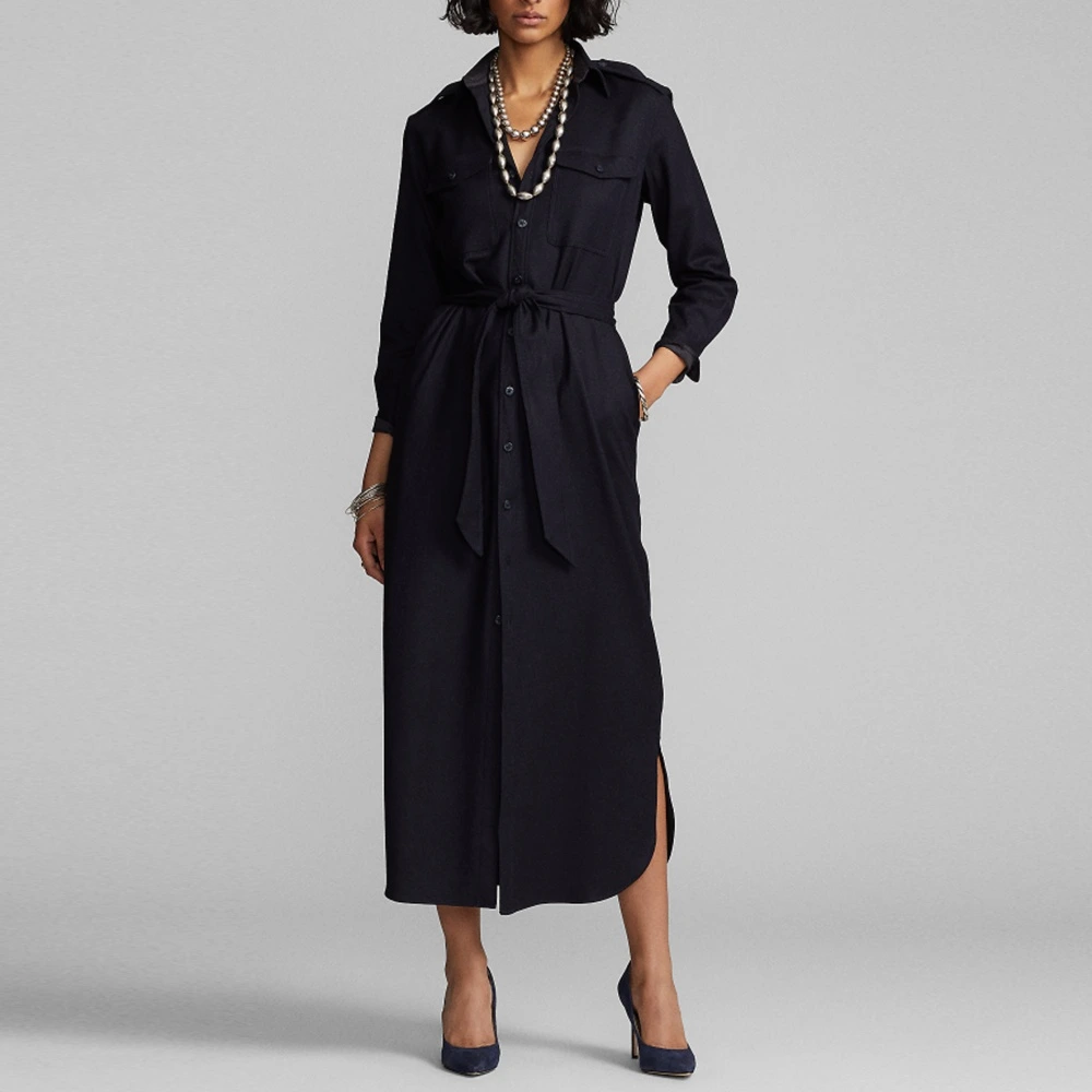 Платье-рубашка Polo Ralph Lauren SS23, темно-синее, Цвет: темно-синий, Размер: 1 | Китай.рф