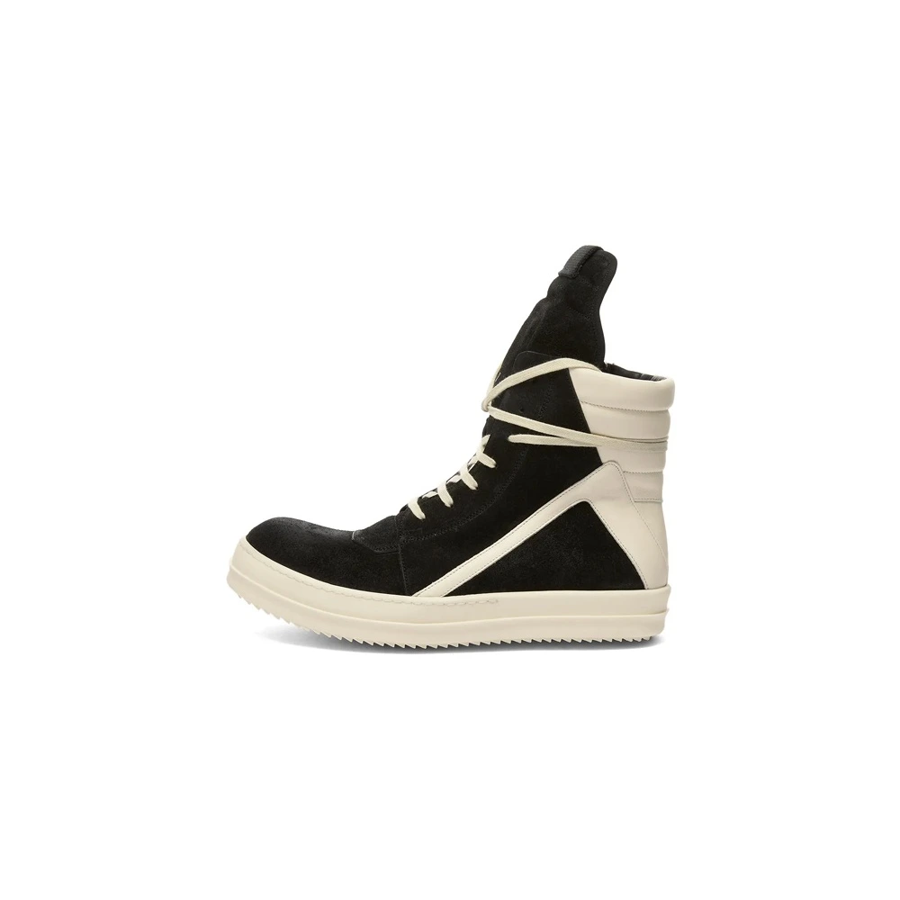 RICK OWENS RO Strobe: Черные кожаные кеды, Размер: 38 | Китай.рф