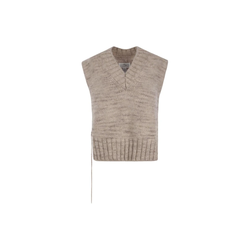 Вязаный жилет Maison Margiela FW22, коричневый, Цвет: коричневый, Размер: M | Китай.рф
