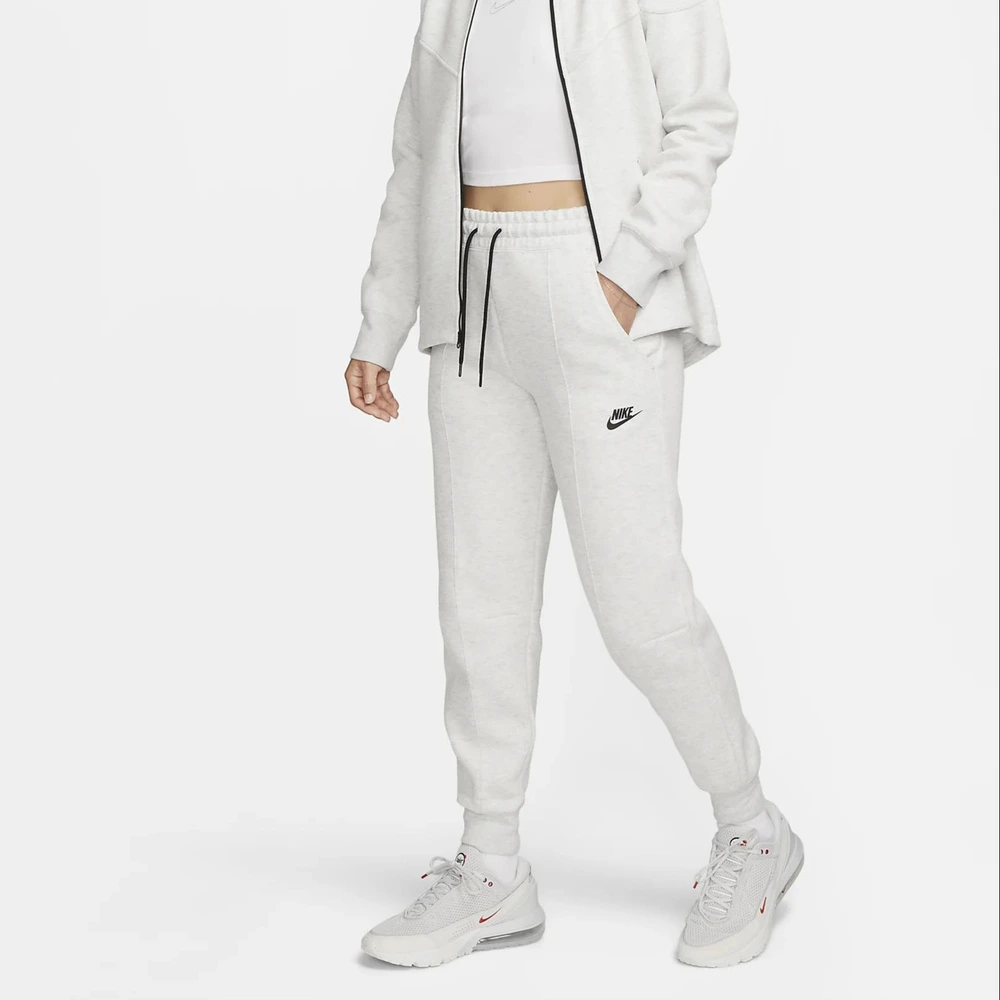 Белые зауженные женские брюки Nike с манжетами, Цвет: Белый, Размер: XS | Китай.рф