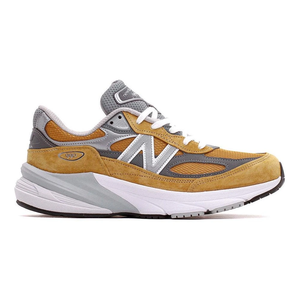 New Balance 990 V6 Серо-Коричневые: Оригинал из США, Цвет: коричневый серый белый, Размер: 39.5, Ширина: ширина D | Китай.рф