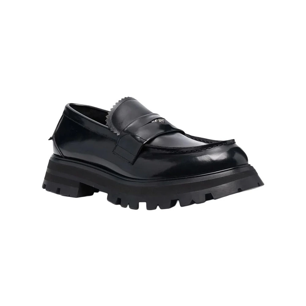 Alexander McQueen кожаные кроссовки мужские черные, Издание: С оригинальной коробкой для обуви, Размер: 44 | Китай.рф