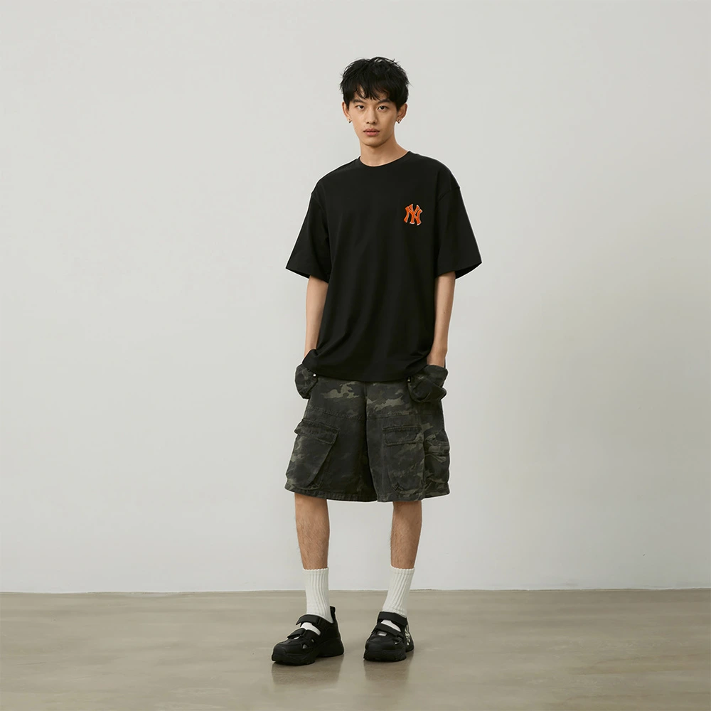 Футболка MLB MONOGRAM SS24 T-Shirt Unisex Black, Цвет: черный, Размер: XS | Китай.рф