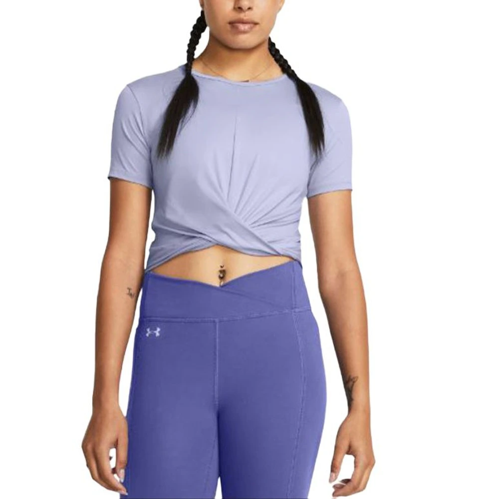 Футболка Under Armour Motion Regular T Shirt Women's Light Blue Purple, Цвет: Светло-синий фиолетовый, Размер: XS | Китай.рф