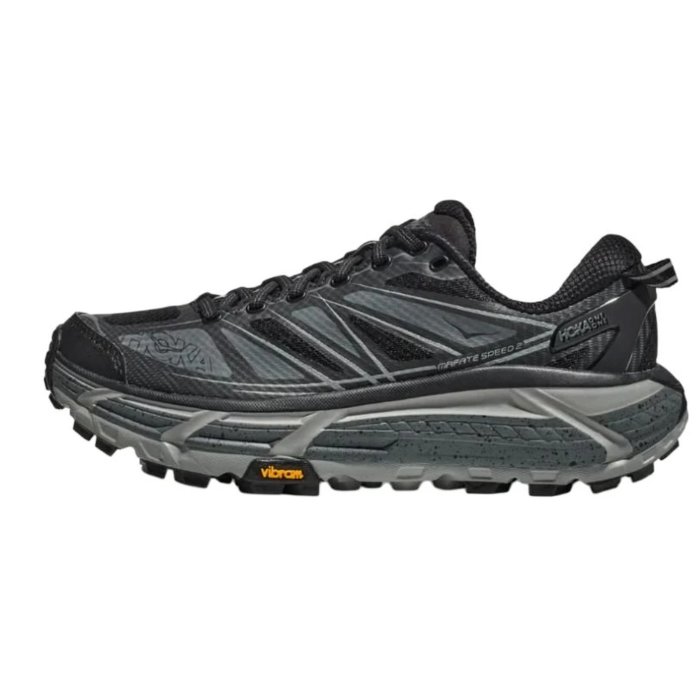 Унисекс кроссовки HOKA ONE ONE Mafate Speed 2 для трейлраннинга черные, Цвет: черный, Размер: 36 | Китай.рф