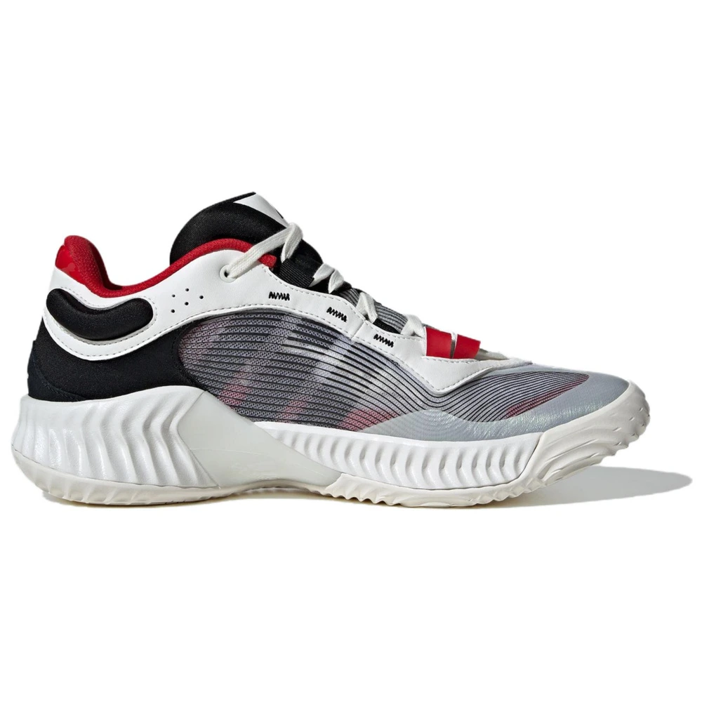 Баскетбольные кроссовки adidas PRO VENTILATE LOW унисекс, Цвет: Белый/Черный/Красный, Размер: 39⅓ | Китай.рф