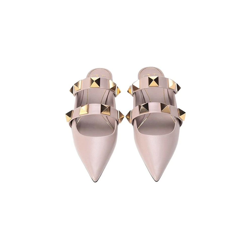 Valentino Roman Stud плоские балетки, пыльно-розовые, Размер: 35, Издание: Есть коробка для обуви | Китай.рф