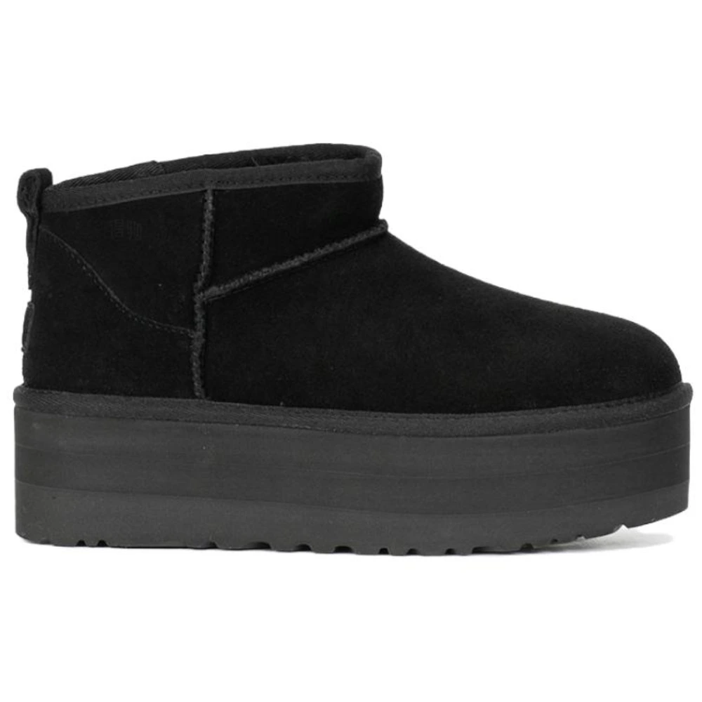 Ботинки UGG CLASSIC ULTRA MINI Fleece Lined 'Black', Цвет: черный, Размер: 37 | Китай.рф