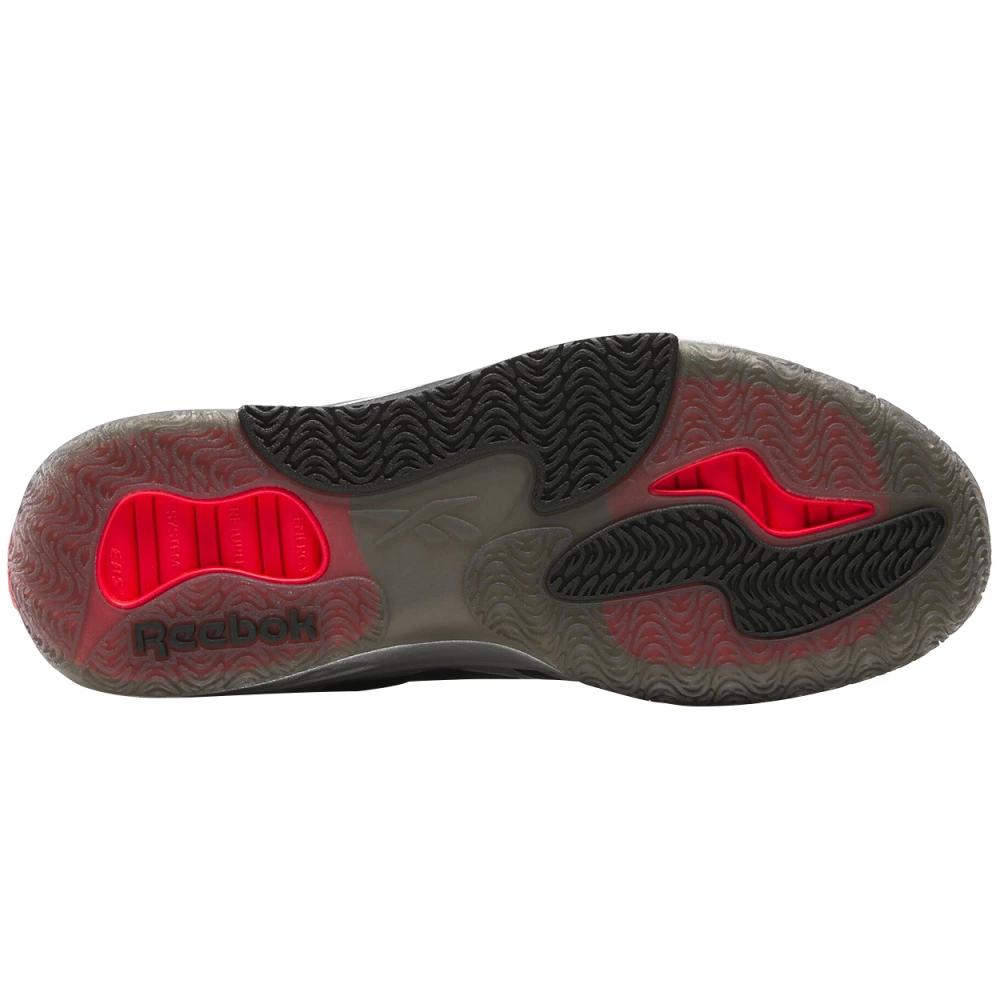 Кроссовки Reebok Engine A Low Top Basketball Unisex Черно-серебристые, Цвет: черный серебристый, Размер: 37.5 | Китай.рф
