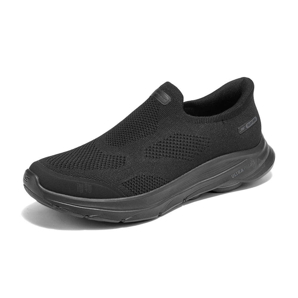 Мужские слипоны Skechers Go Walk 8 Slip-ins черные, Размер: 39.5, Цвет: черный | Китай.рф