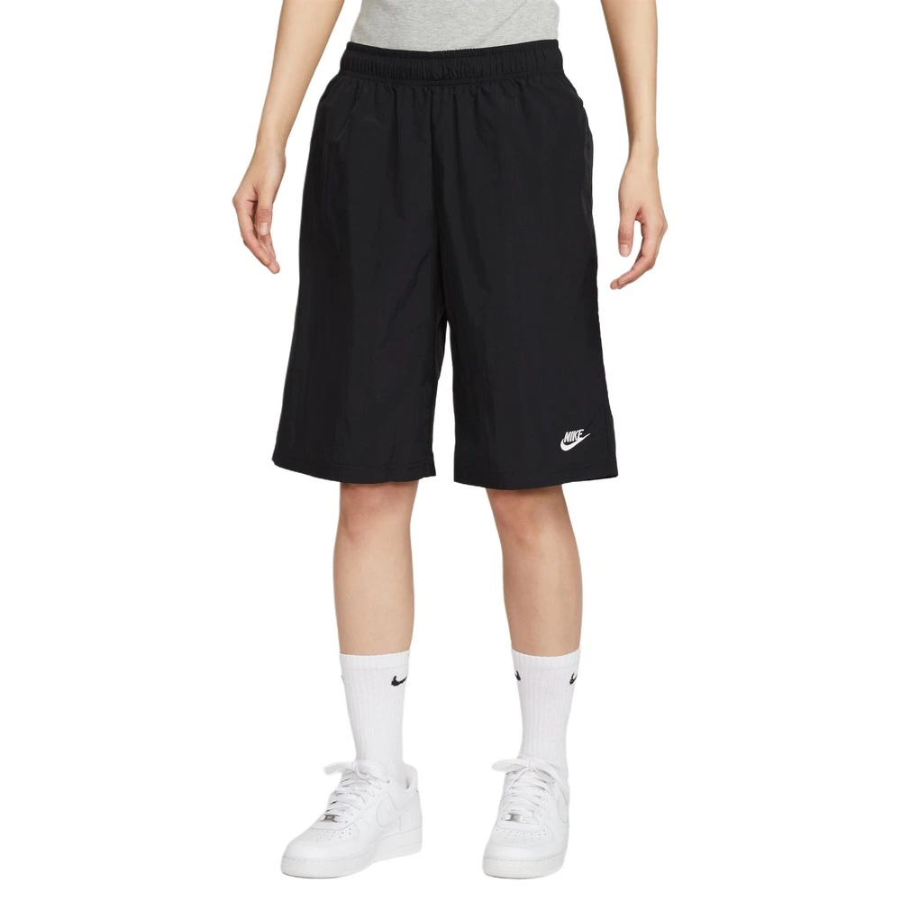 Кэжуал шорты Nike Sportswear средней посадки женские, Цвет: черный, Размер: XS | Китай.рф