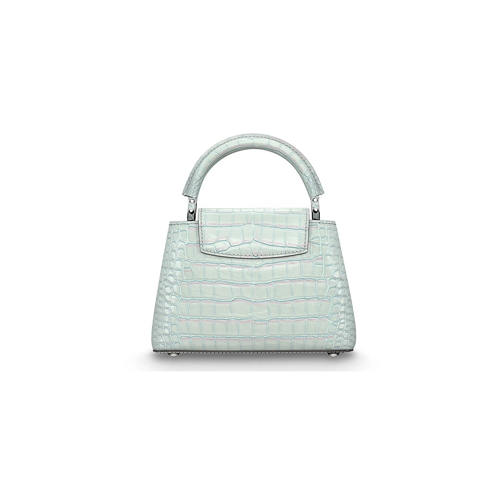 Миниатюрная сумка LOUIS VUITTON Capucines с ремешком из кожи крокодила, Издание: Не содержит сертификата прослеживаемости кожи, Характеристики: Базовая комплектация (сумка + пыльник) | Китай.рф