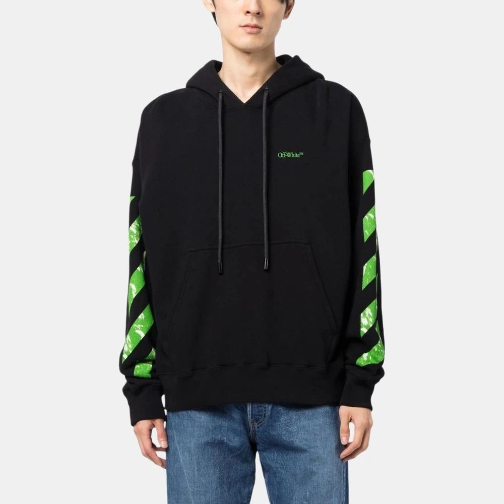 Толстовка OFF-WHITE Moon Cam Arrow Skate с капюшоном, Цвет: черный, Размер: S | Китай.рф