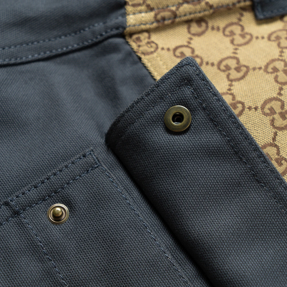 GUCCI Cotton Canvas Bermuda Gg Insert Shorts мужские темно-серые, Цвет: темно-серый, Размер: 48 | Китай.рф