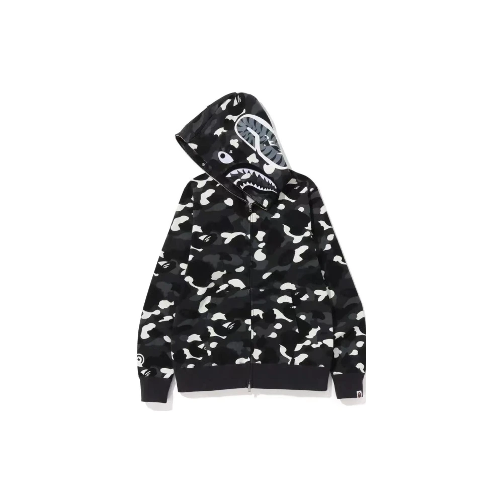 Худи мужское A BATHING APE с принтом акулы, Цвет: светящаяся в темноте акула, Размер: L | Китай.рф