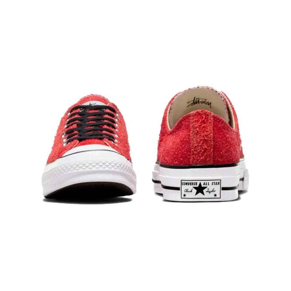Кеды Converse Chuck 70 Stussy x Chuck 70 Low 'Poppy Red', Цвет: красный и белый, Размер: 35 | Китай.рф