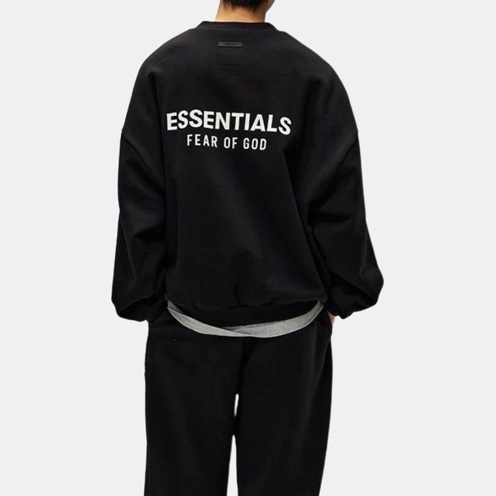 Fear Of God Essentials Флисовый свитшот FW24, Цвет: Метеоритный чёрный, Размер: S | Китай.рф