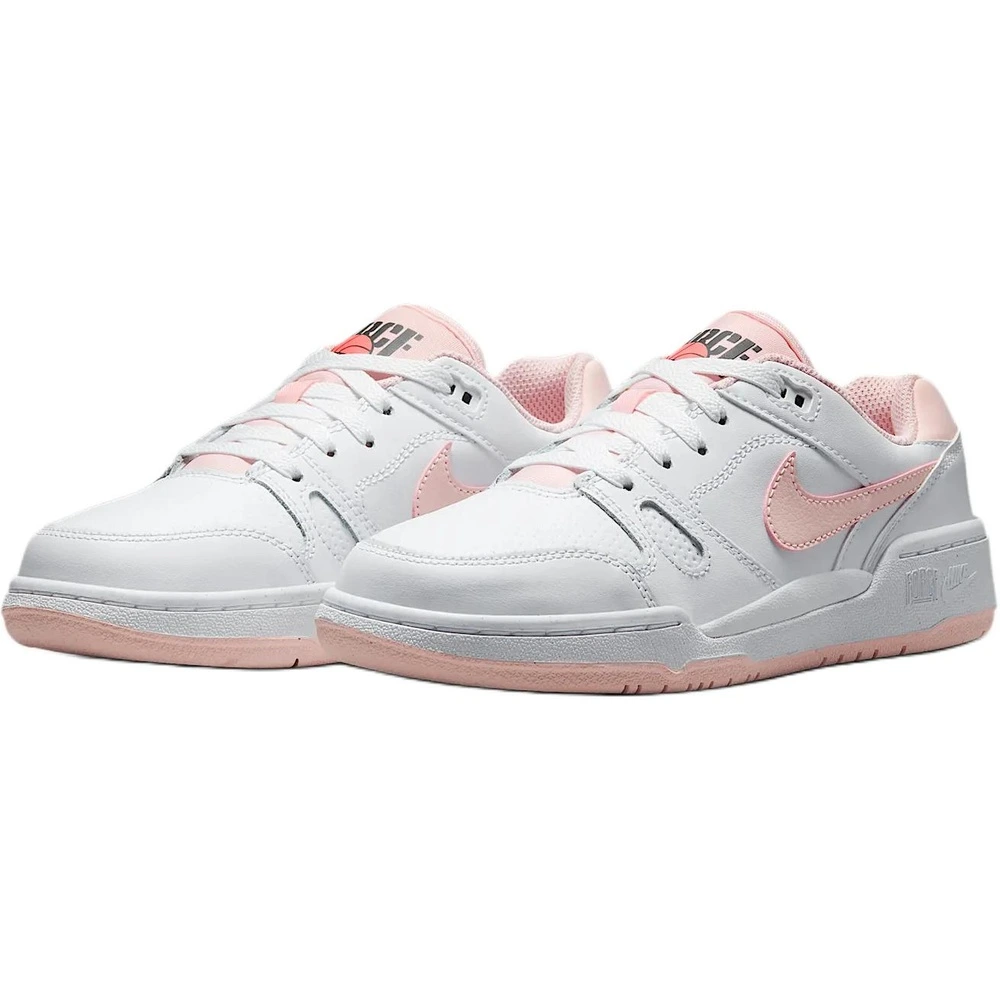 Nike Full Force Low top Kids' Skateboarding Shoes White Pink Kids', Цвет: белый порошок, Размер: 35.5 | Китай.рф