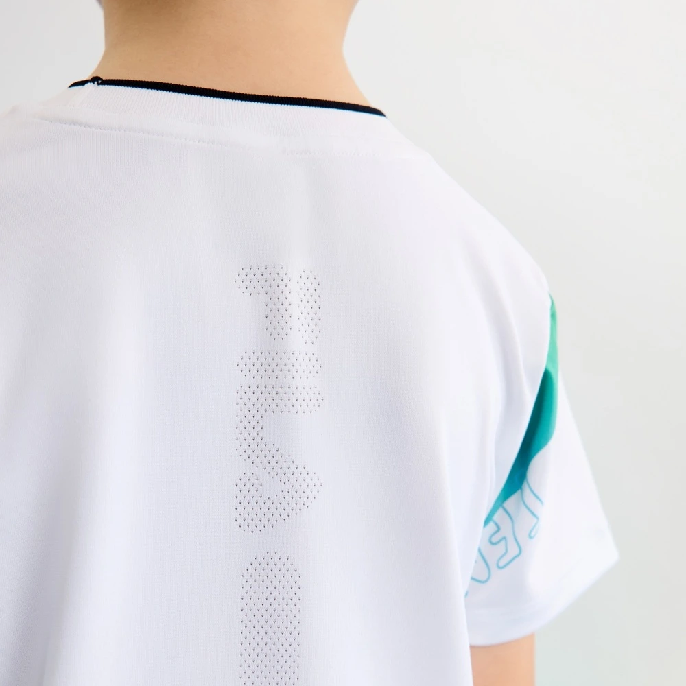 FILA KIDS T Футболка PERFORMANCE серия детская, Цвет: нефритовый белый, Размер: 105 | Китай.рф