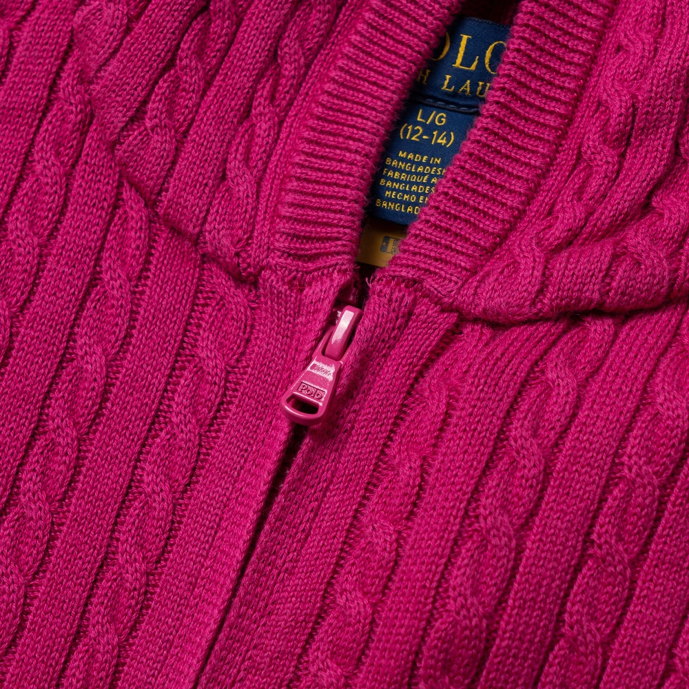 Polo Ralph Lauren: Розовый вязаный свитер для подростков, стандартный крой, Цвет: преппи-розовый, Размер: M | Китай.рф