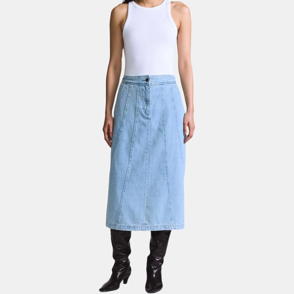 Levi's Blue Tab™ Collection, джинсовая длинная юбка женская, Цвет: светло-голубой, Размер: XS | Китай.рф