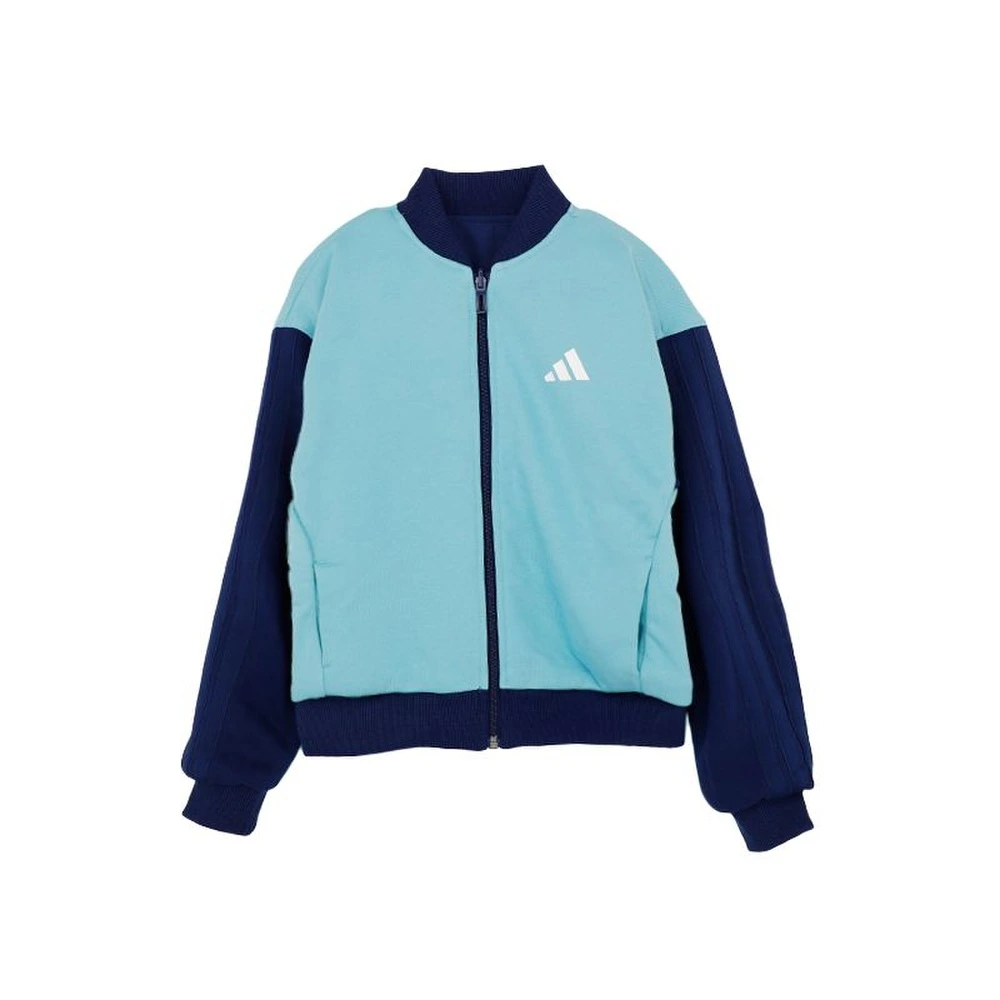 Детская куртка Adidas с бейсбольным воротником, средней плотности, Цвет: синий, Размер: 140 | Китай.рф