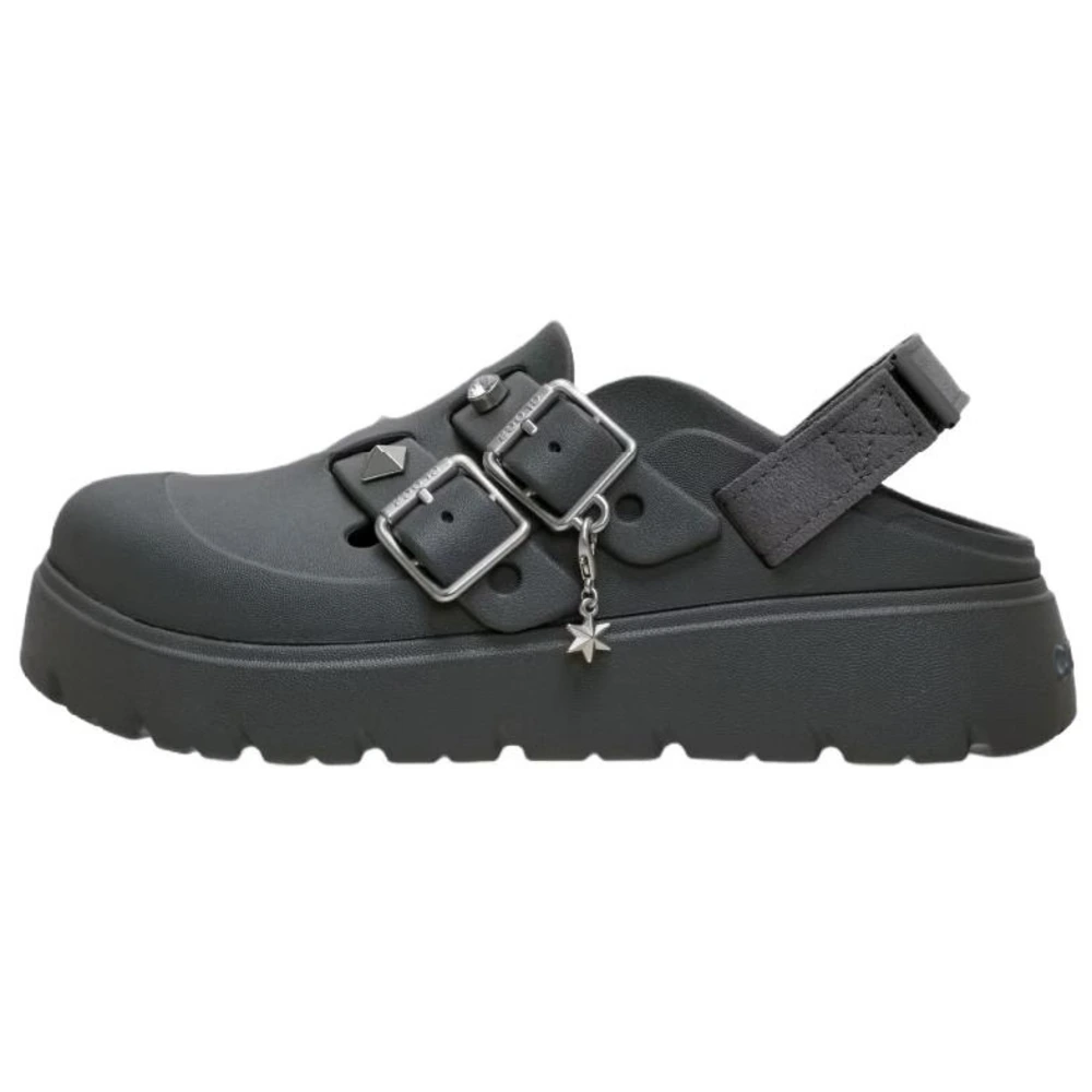 Закрытые тапочки Crocs Loaferette женские черные, Цвет: черный, Размер: 36-37 | Китай.рф
