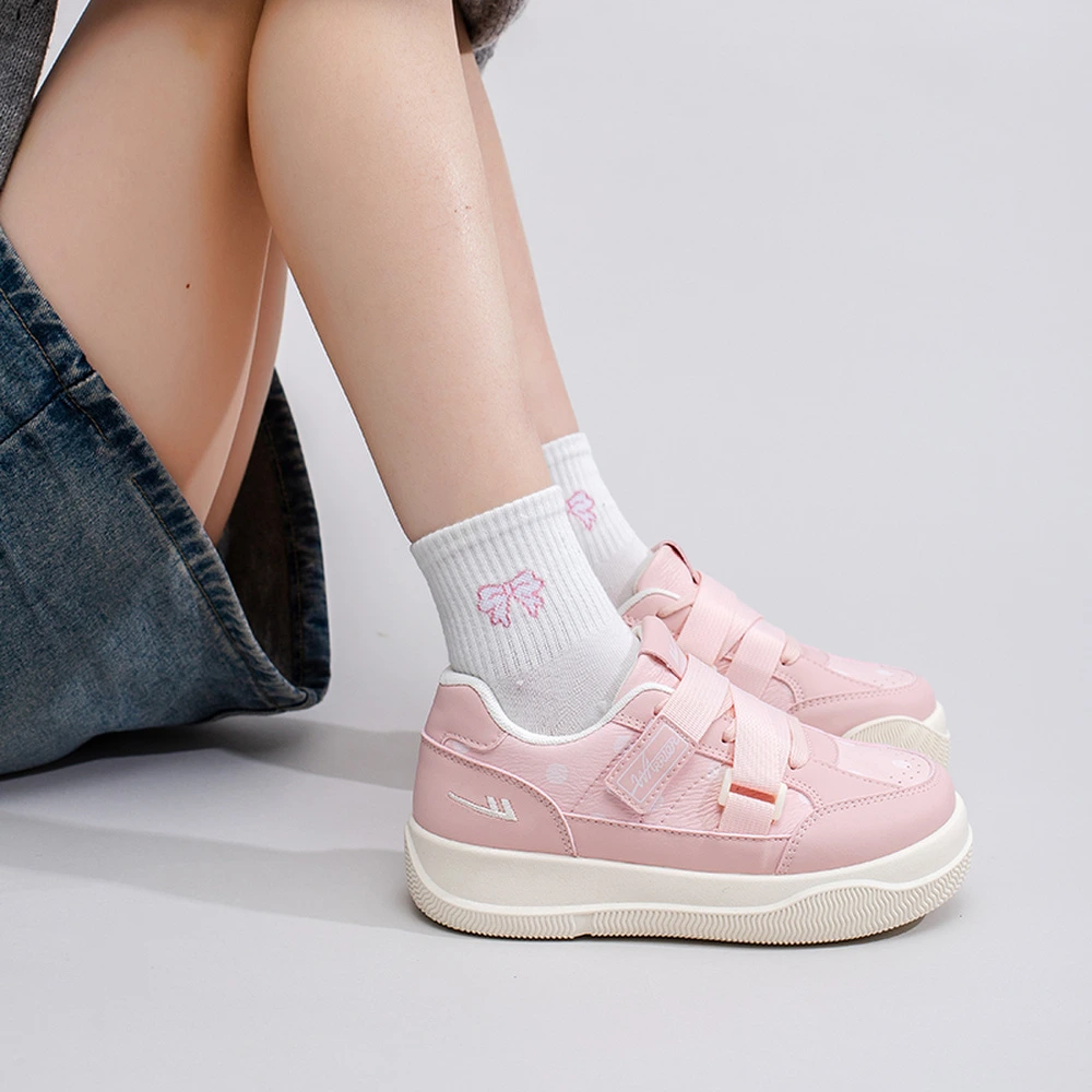 Кроссовки для скейтборда Warrior Skateboard Shoes женские, Цвет: Розово-бежевый, Размер: 35 | Китай.рф