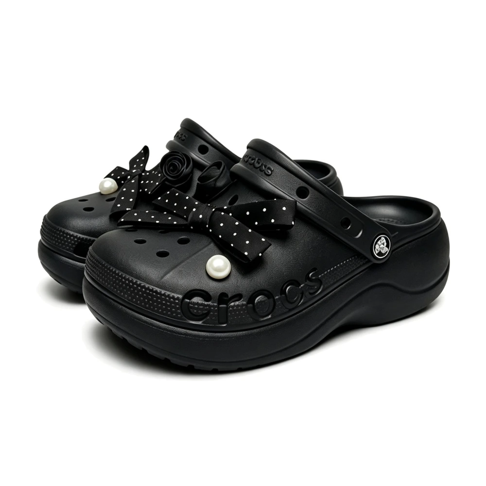 Клоги Crocs Classic Platform Clog унисекс 206750-001, Цвет: черный (коллекционный, ускоренная доставка), Размер: 36-37 | Китай.рф