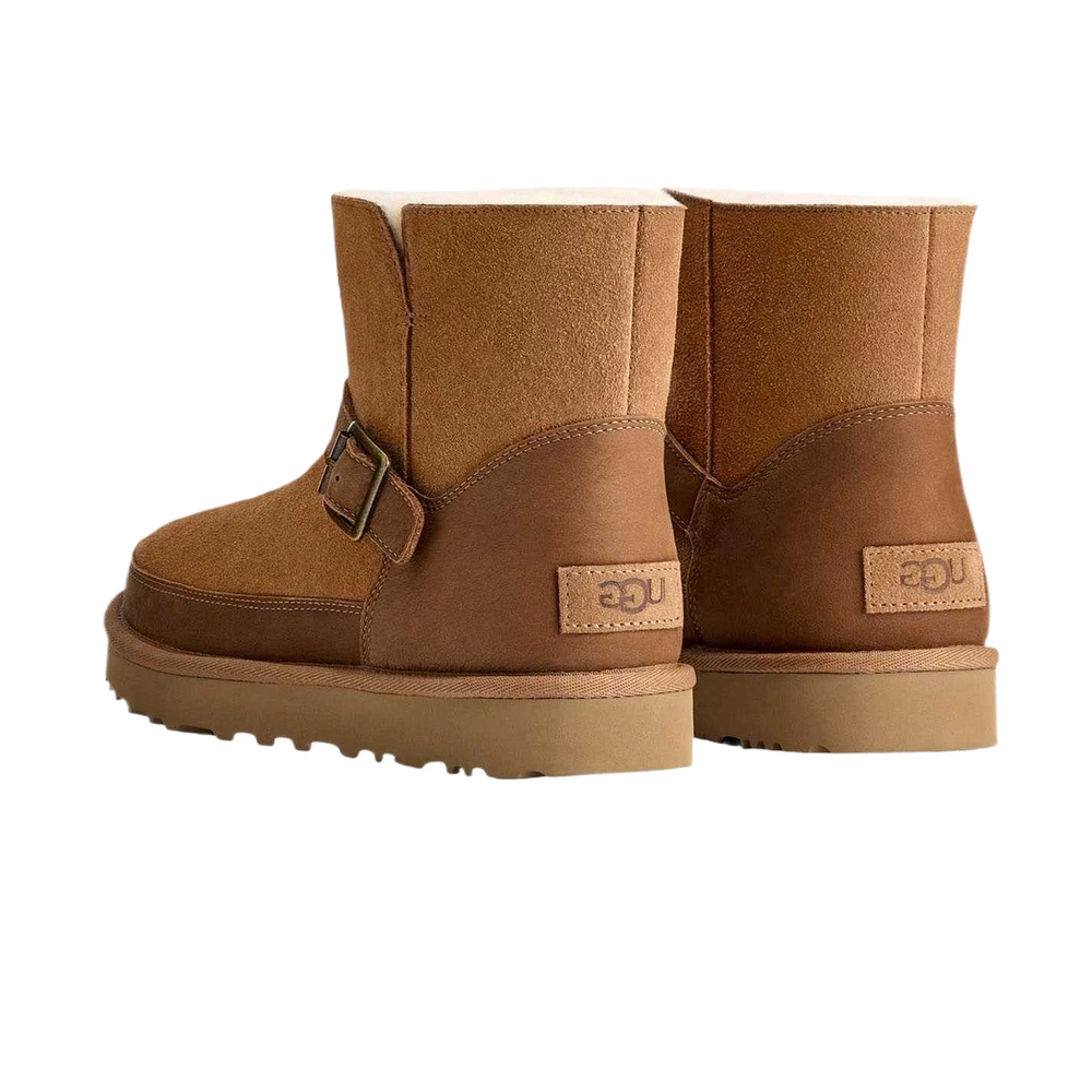 Женские зимние угги UGG Classic Novelty 12.5см из замши, Цвет: Каштановый, Размер: 36 | Китай.рф