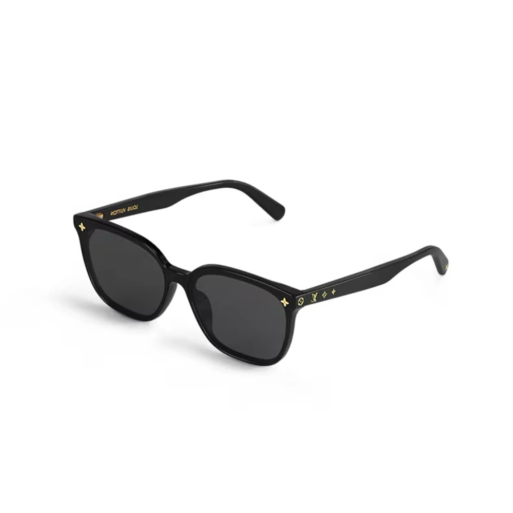 Женские солнцезащитные очки LOUIS VUITTON My Monogram Fame Rectangle, черные, Стиль: черный, Размер: F, Коробка: Базовая комплектация – пыльник + футляр для очков | Китай.рф
