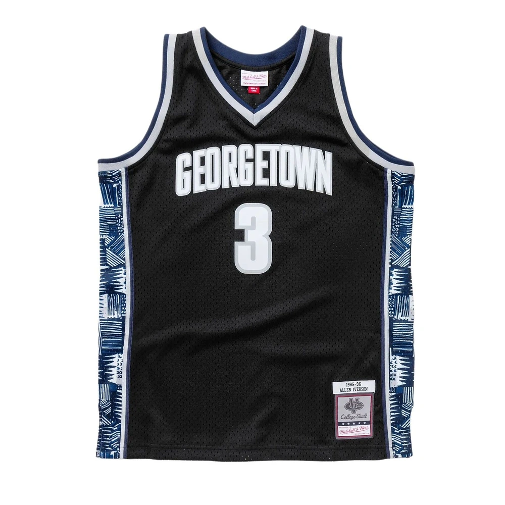 Баскетбольное джерси Mitchell & Ness 1995/96 Allen Iverson Georgetown Hoyas, Цвет: черный, Размер: M | Китай.рф