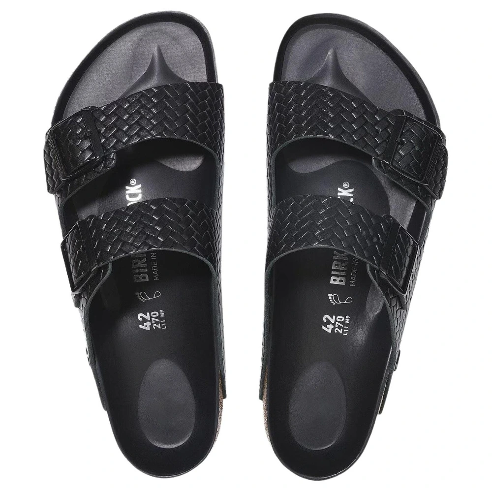 Шлепанцы Birkenstock Arizona Rivet Logo EVA, унисекс, черные, свободная посадка, Цвет: черный, Размер: 39 | Китай.рф